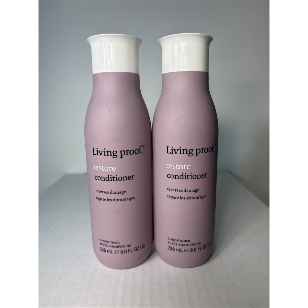 2 x Living Proof Restore Conditioner Reverses Damages - 8 Oz - Ships Free!